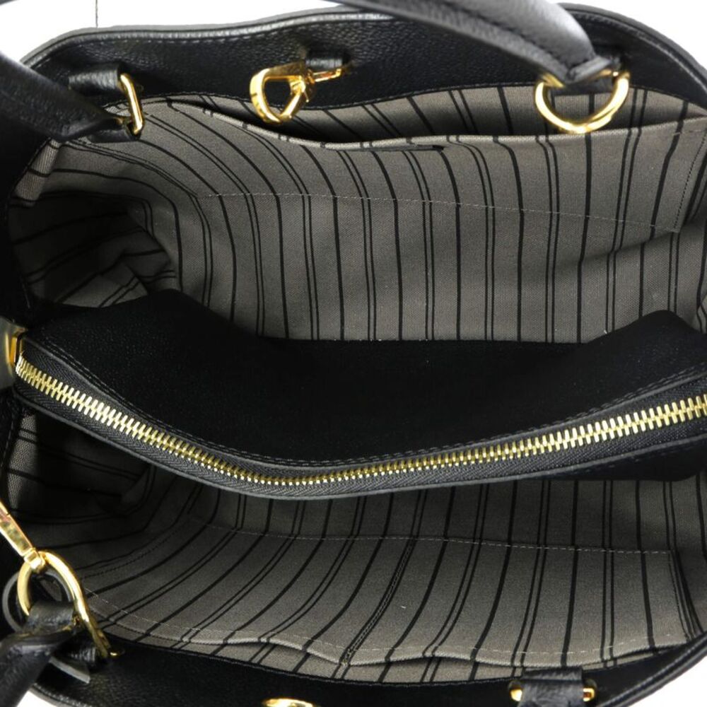 Louis Vuitton Montaigne Handbag Monogram Empreinte Leather MM Black - Picture 5 of 7